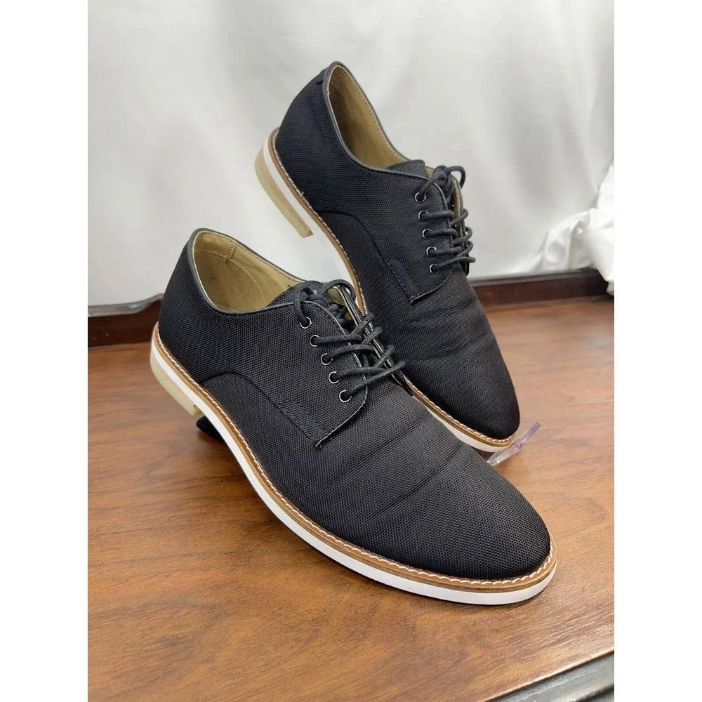 Men's Calvin Klein Lace Up Aggussie Oxford 9 D(M) US - Black Fall Sneaker